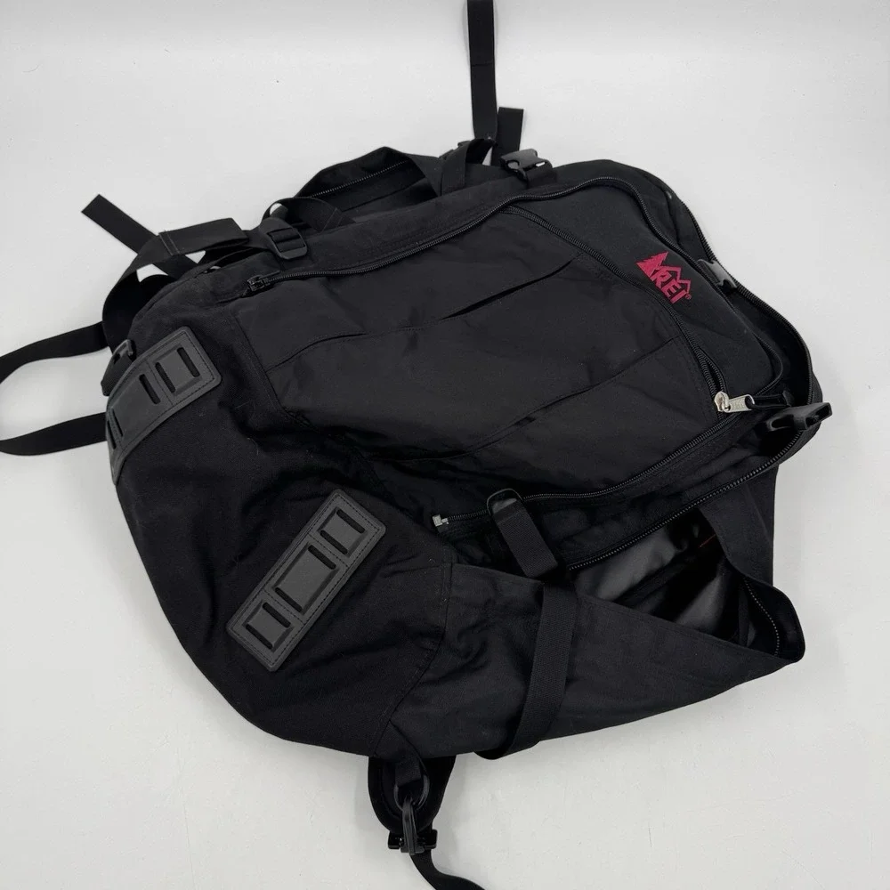 REI Black Nylon Backpack Carry‎ On Bag Satchel Travel